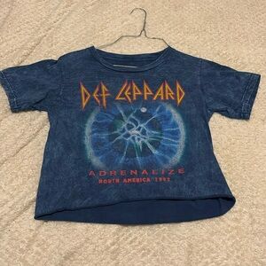 Def Leppard crop top